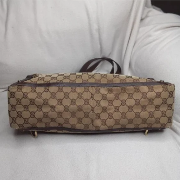 Authentic Gucci GG Monogram Supreme Abbey Canvas Large Tote Bag - Picture 7 of 12
